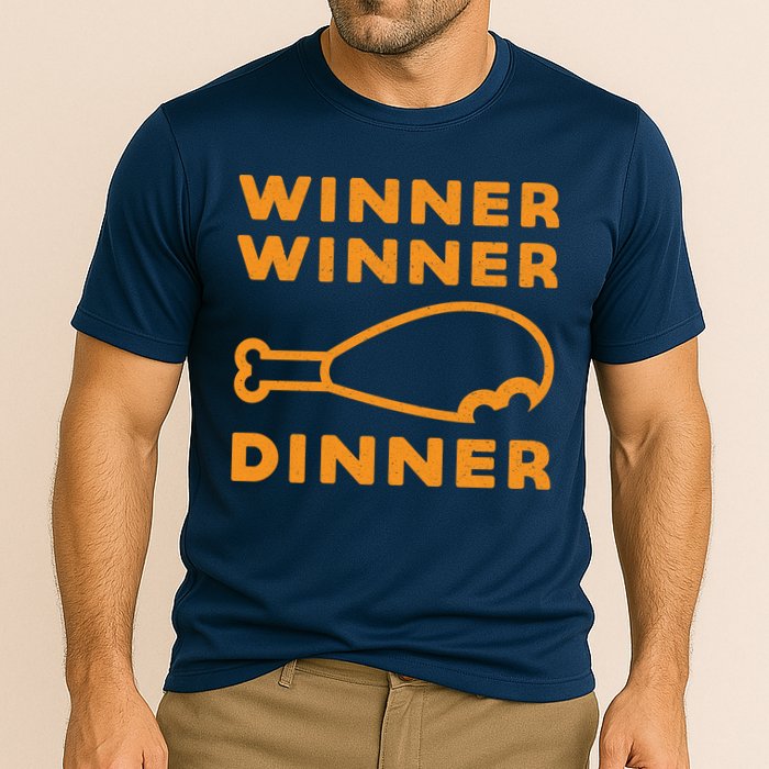 Winner Winner Chicken Dinner Funny Gaming Performance Shirt