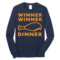 Winner Winner Chicken Dinner Funny Gaming Long Sleeve Shirt