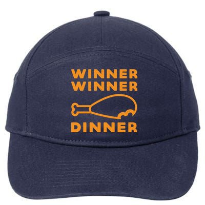 Winner Winner Chicken Dinner Funny Gaming 7-Panel Snapback Hat