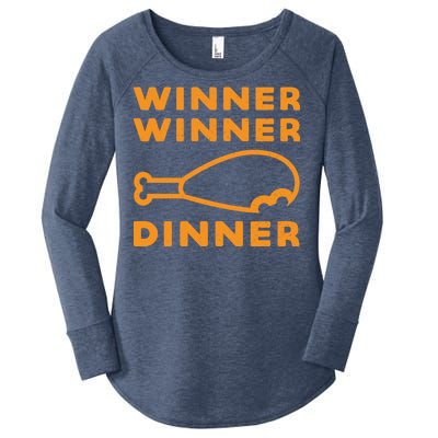 Winner Winner Chicken Dinner Funny Gaming Women's Perfect Tri Tunic Long Sleeve Shirt