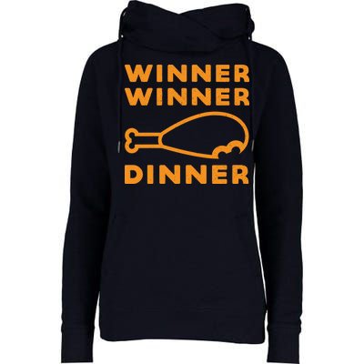 Winner Winner Chicken Dinner Funny Gaming Womens Funnel Neck Pullover Hood