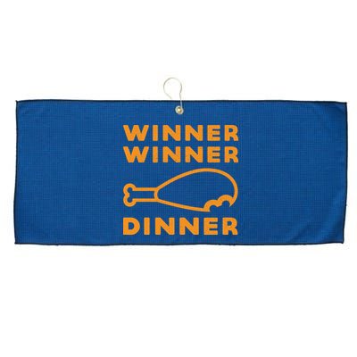 Winner Winner Chicken Dinner Funny Gaming Large Microfiber Waffle Golf Towel