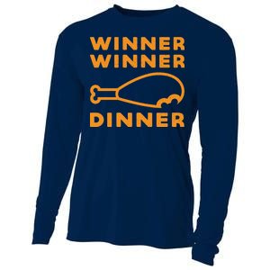 Winner Winner Chicken Dinner Funny Gaming Cooling Performance Long Sleeve Crew