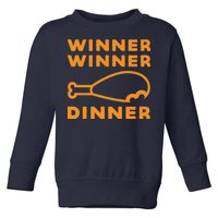 Winner Winner Chicken Dinner Funny Gaming Toddler Sweatshirt