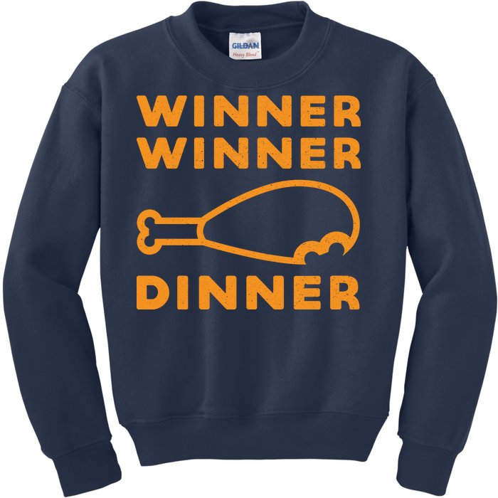 Winner Winner Chicken Dinner Funny Gaming Kids Sweatshirt