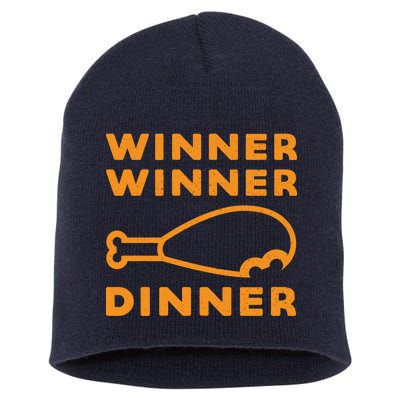 Winner Winner Chicken Dinner Funny Gaming Short Acrylic Beanie