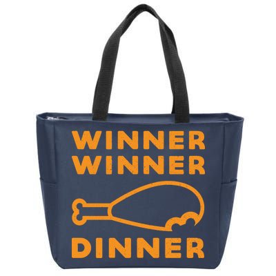 Winner Winner Chicken Dinner Funny Gaming Zip Tote Bag