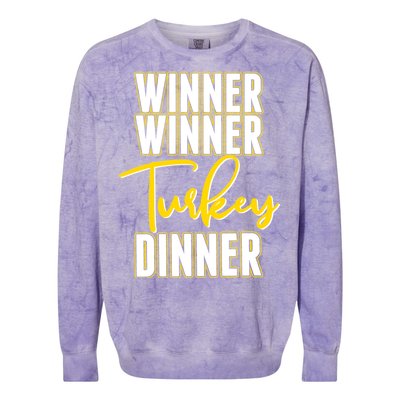 Winner Winner Turkey Dinner Colorblast Crewneck Sweatshirt