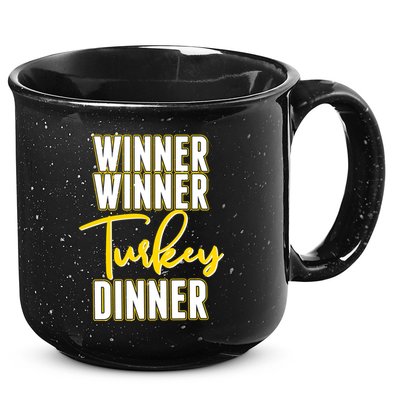 Winner Winner Turkey Dinner 15oz Campfire Ceramic Mug