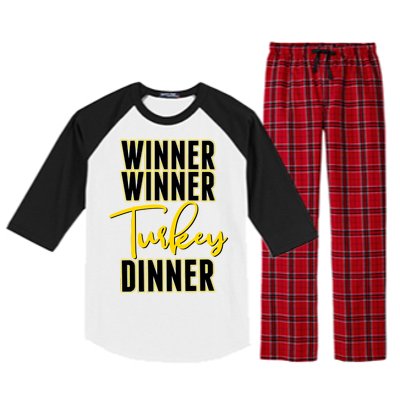 Winner Winner Turkey Dinner Raglan Sleeve Pajama Set