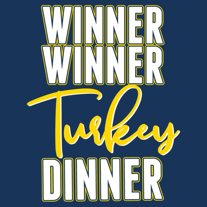Winner Winner Turkey Dinner 7 Panel Mesh Trucker Snapback Hat