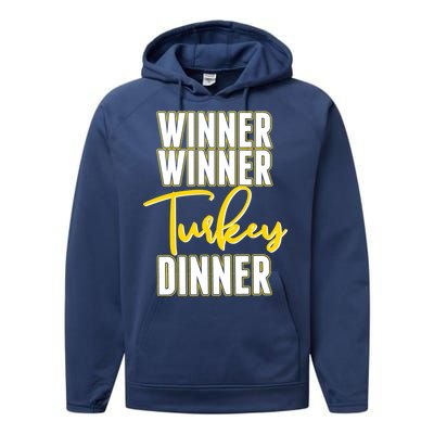 Winner Winner Turkey Dinner Performance Fleece Hoodie