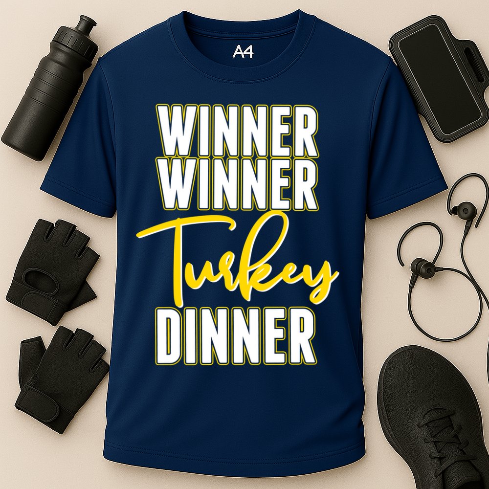Winner Winner Turkey Dinner Cooling Performance Crew T-Shirt