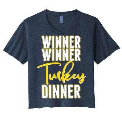 Winner Winner Turkey Dinner Women's Crop Top Tee