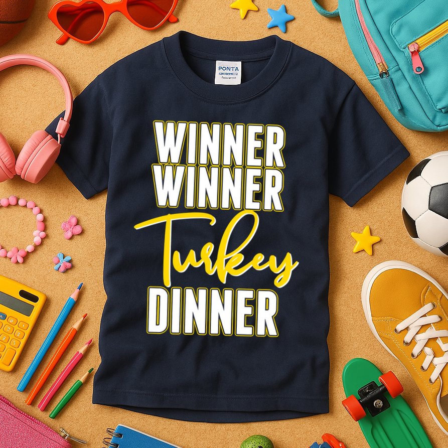 Winner Winner Turkey Dinner Kids T-Shirt