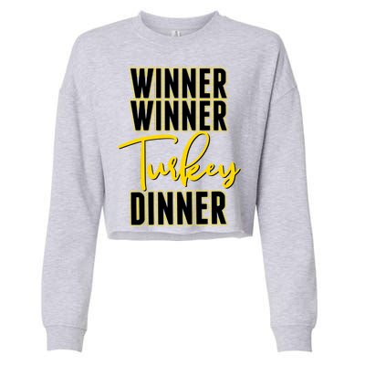 Winner Winner Turkey Dinner Cropped Pullover Crew