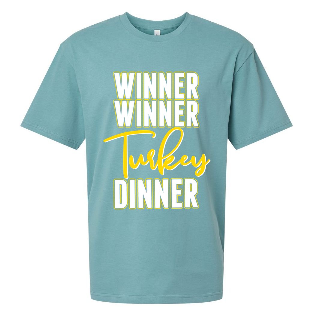 Winner Winner Turkey Dinner Sueded Cloud Jersey T-Shirt