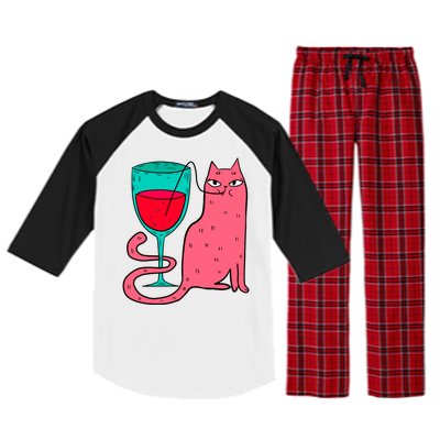 Wino Kitty Raglan Sleeve Pajama Set