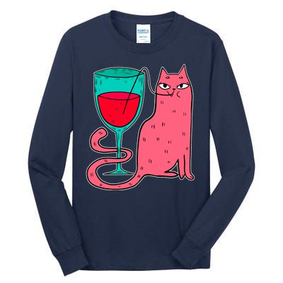 Wino Kitty Tall Long Sleeve T-Shirt