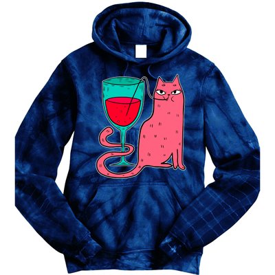 Wino Kitty Tie Dye Hoodie