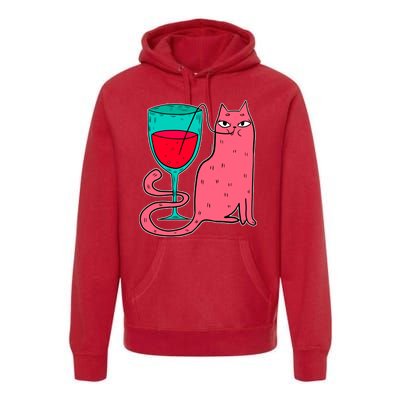 Wino Kitty Premium Hoodie