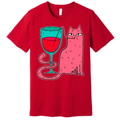 Wino Kitty Premium T-Shirt