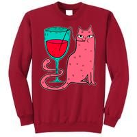 Wino Kitty Tall Sweatshirt