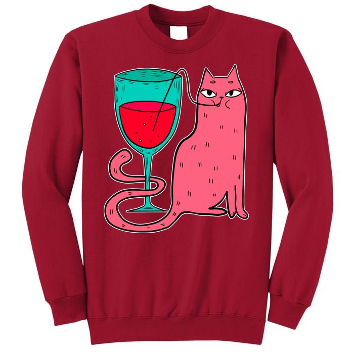 Wino Kitty Tall Sweatshirt