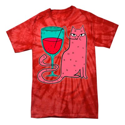 Wino Kitty Tie-Dye T-Shirt