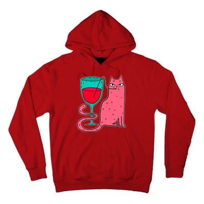 Wino Kitty Tall Hoodie