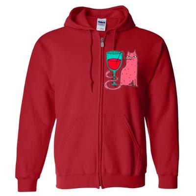 Wino Kitty Full Zip Hoodie