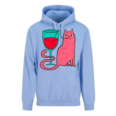 Wino Kitty Unisex Surf Hoodie