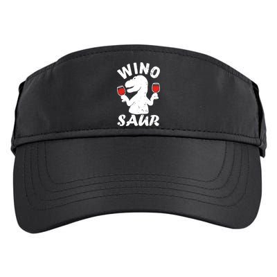 Wino Saur Funny Wine Adult Drive Performance Visor
