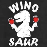 Wino Saur Funny Wine Adult Drive Performance Visor