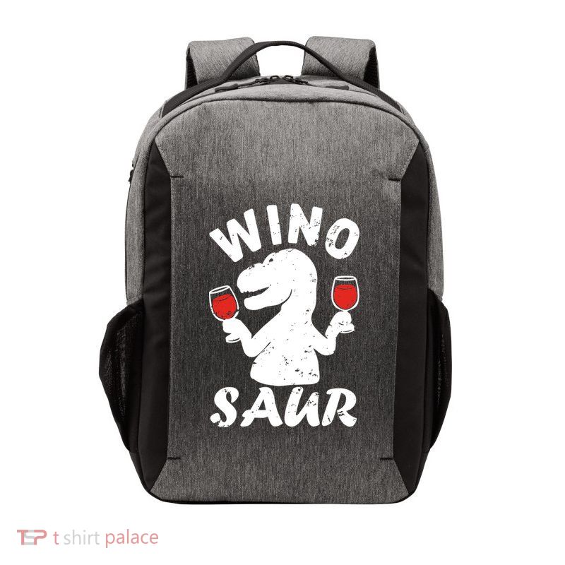 Wino Saur Funny Wine Vector Backpack