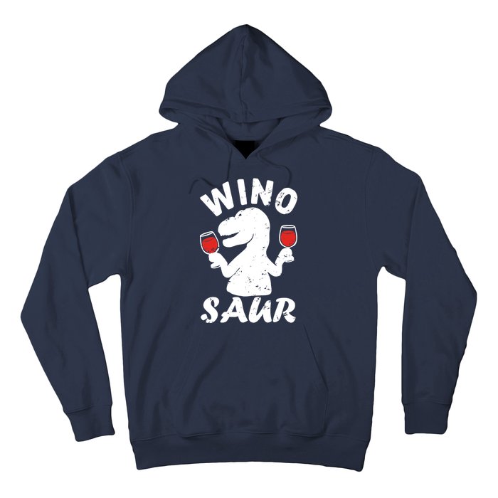 Wino Saur Funny Wine Hoodie