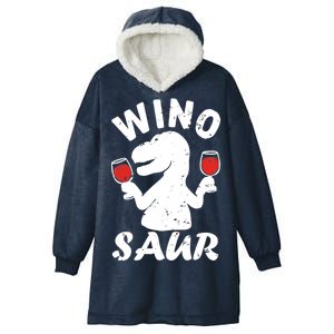 Wino Saur Funny Wine Hooded Wearable Blanket