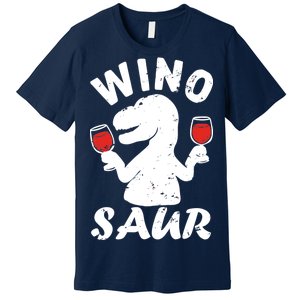 Wino Saur Funny Wine Premium T-Shirt