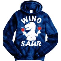 Wino Saur Funny Wine Tie Dye Hoodie