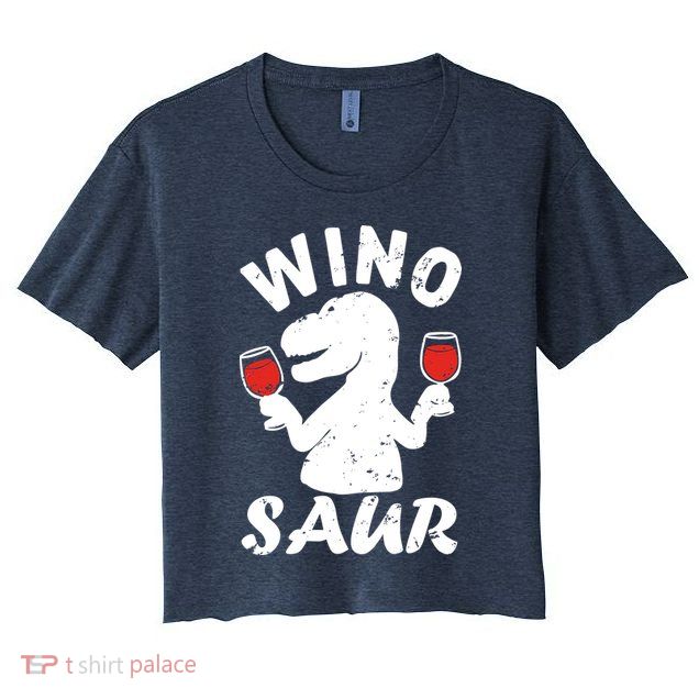 Wino Saur Funny Wine Crop Top
