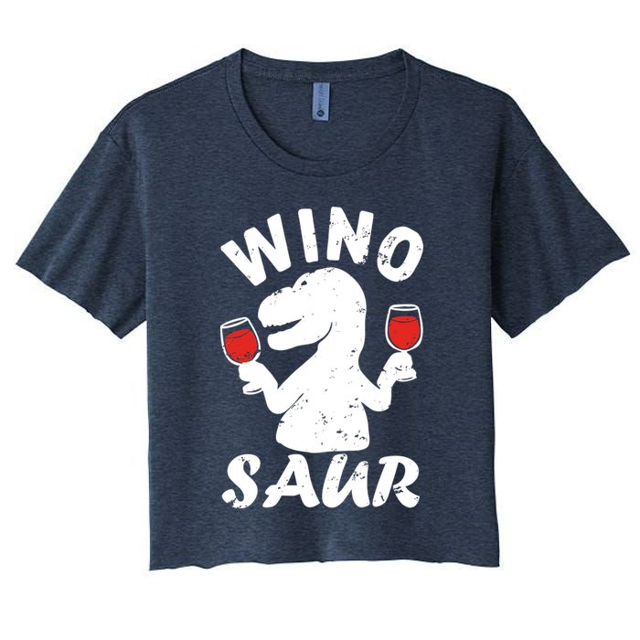 Wino Saur Funny Wine Crop Top