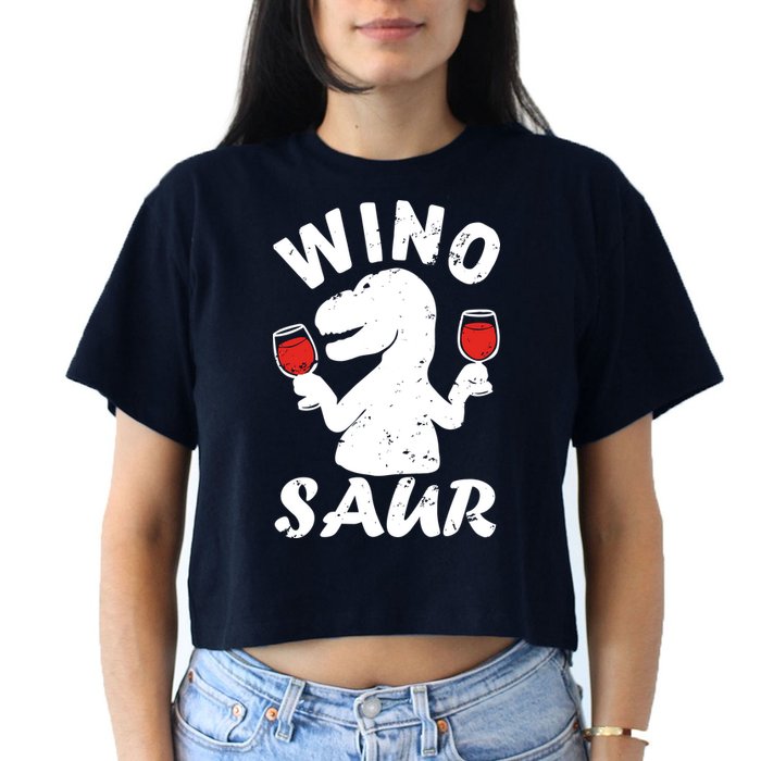 Wino Saur Funny Wine Crop Top