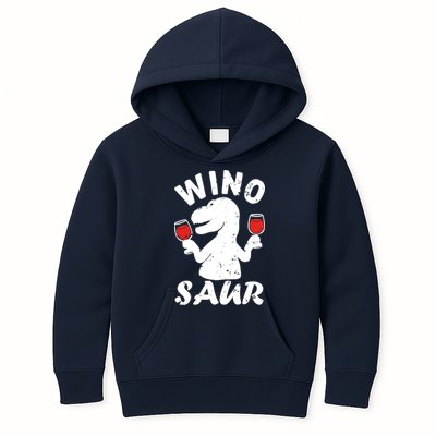 Wino Saur Funny Wine Kids Hoodie