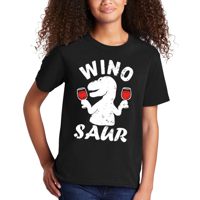 Wino Saur Funny Wine Kids T-Shirt
