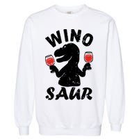 Wino Saur Funny Wine Garment-Dyed Sweatshirt