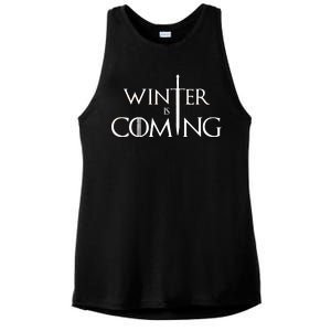 Winter Is Coming Ladies PosiCharge Tri-Blend Wicking Tank