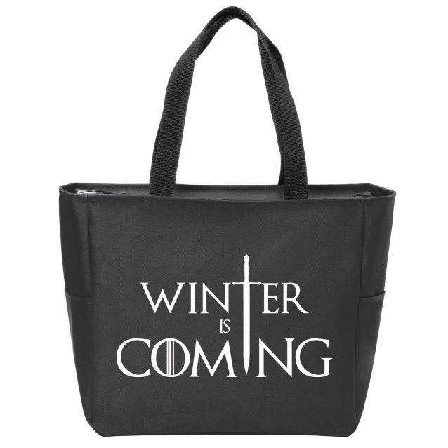 Winter Is Coming Zip Tote Bag