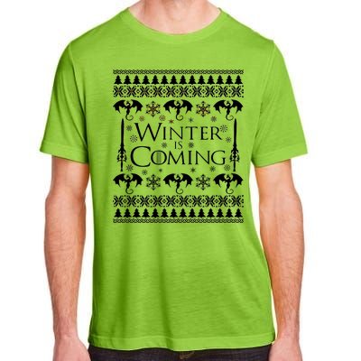 Winter is Coming Ugly Christmas Sweater Design Adult ChromaSoft Performance T-Shirt