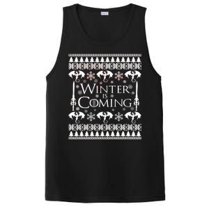 Winter is Coming Ugly Christmas Sweater Design PosiCharge Competitor Tank