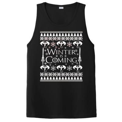 Winter is Coming Ugly Christmas Sweater Design PosiCharge Competitor Tank